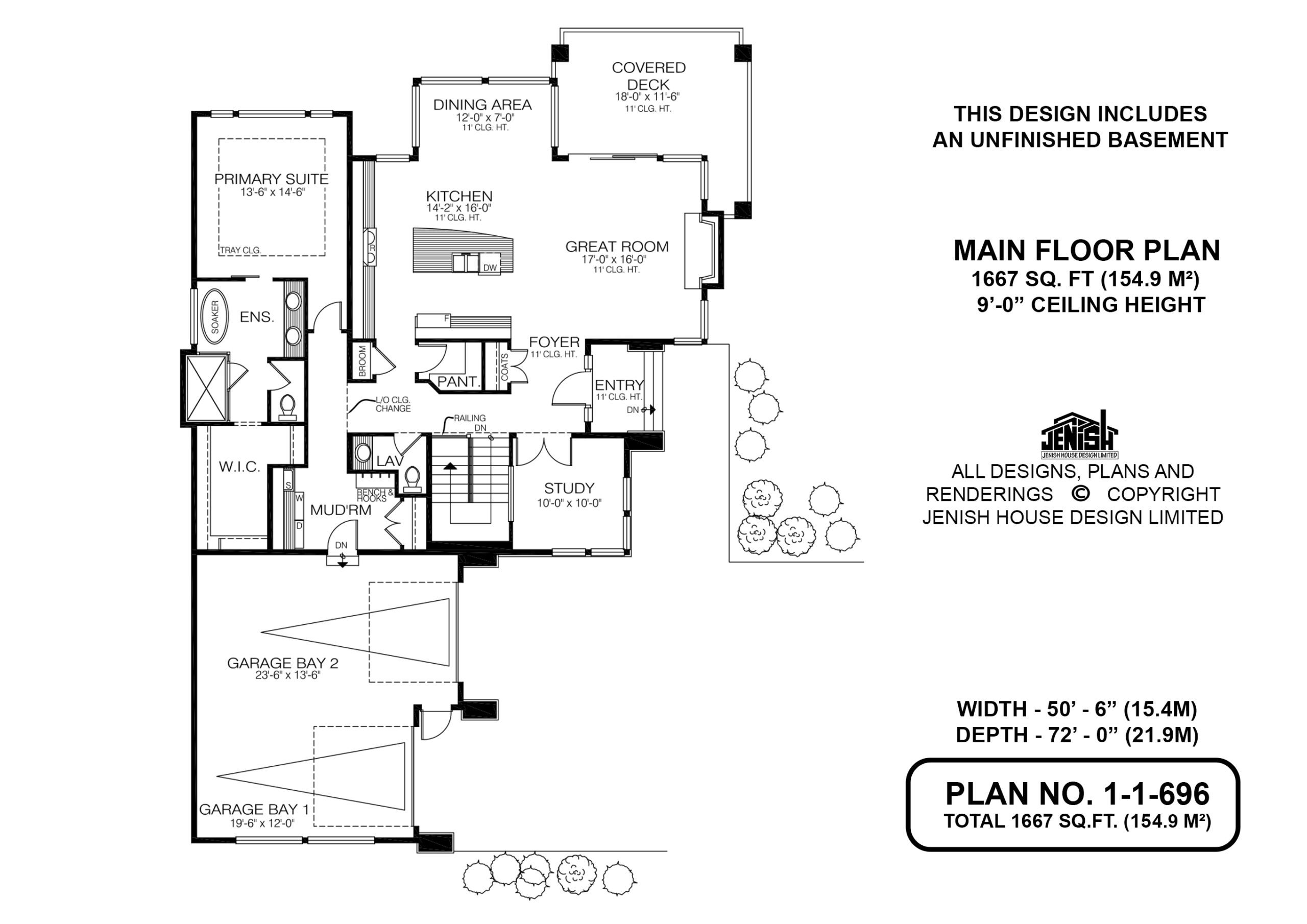 Floor plan for 1-1-696