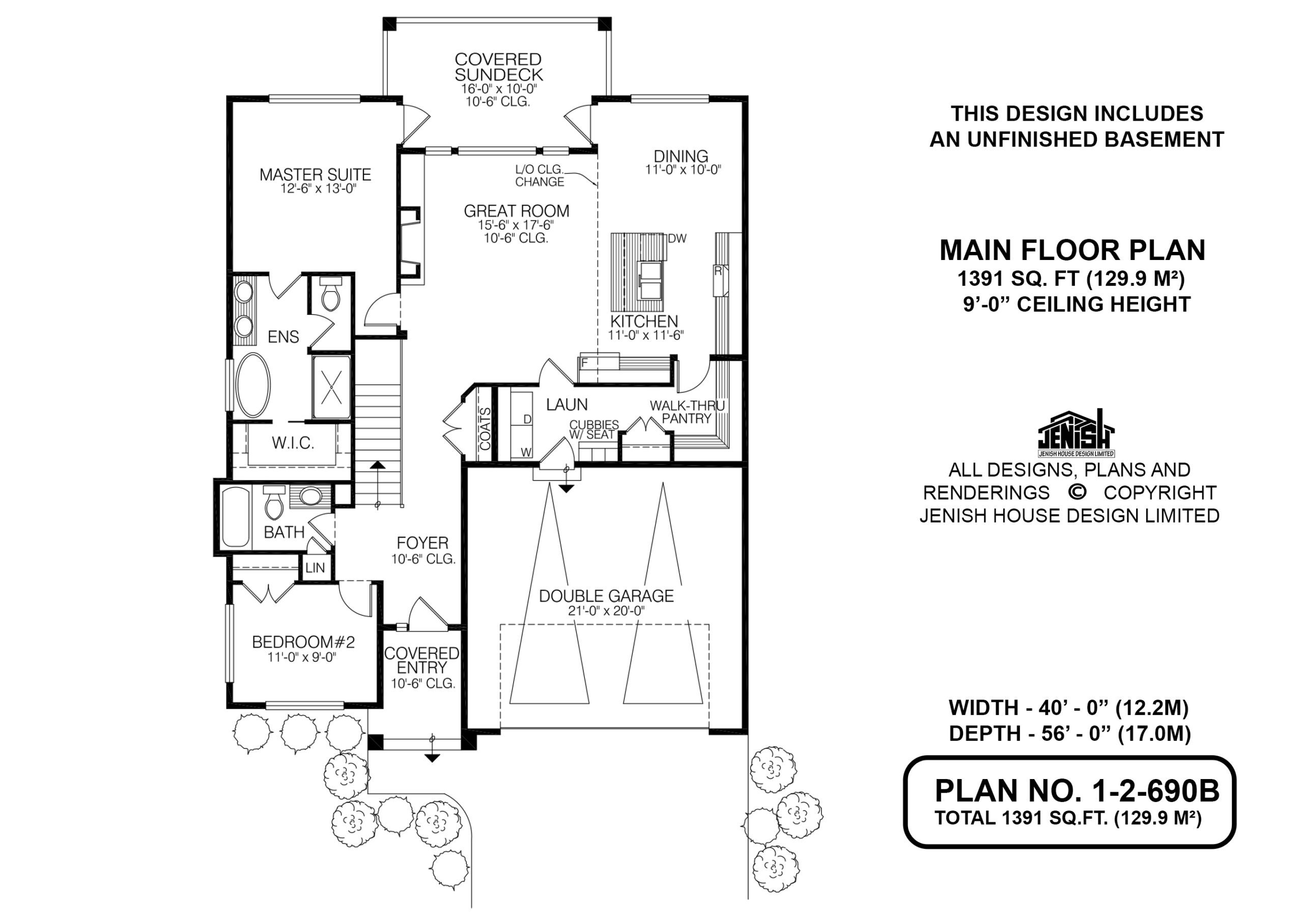 Floor plan for 1-2-690B