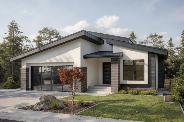 1-2-692A house plan – front rendering