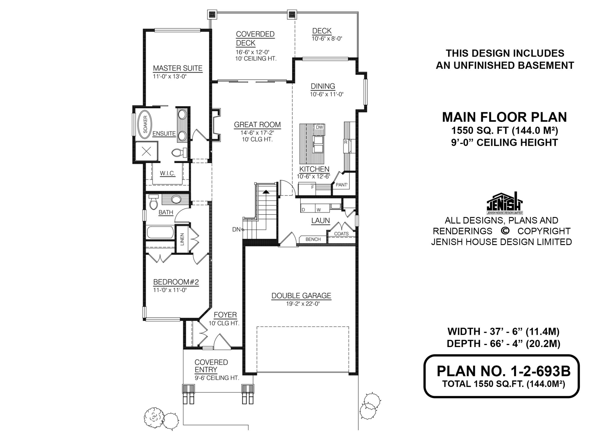 Floor plan for 1-2-693B
