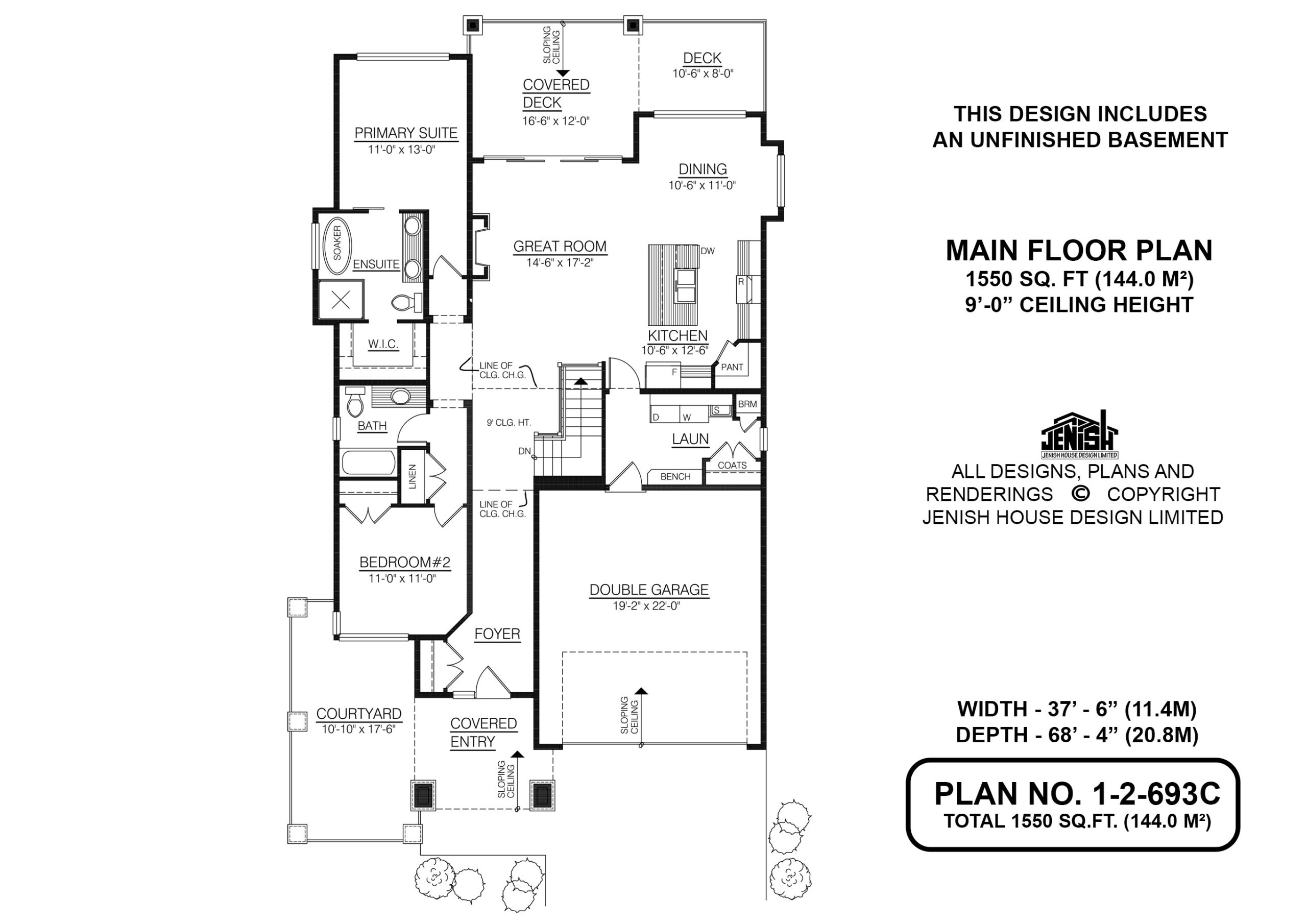 Floor plan for 1-2-693C