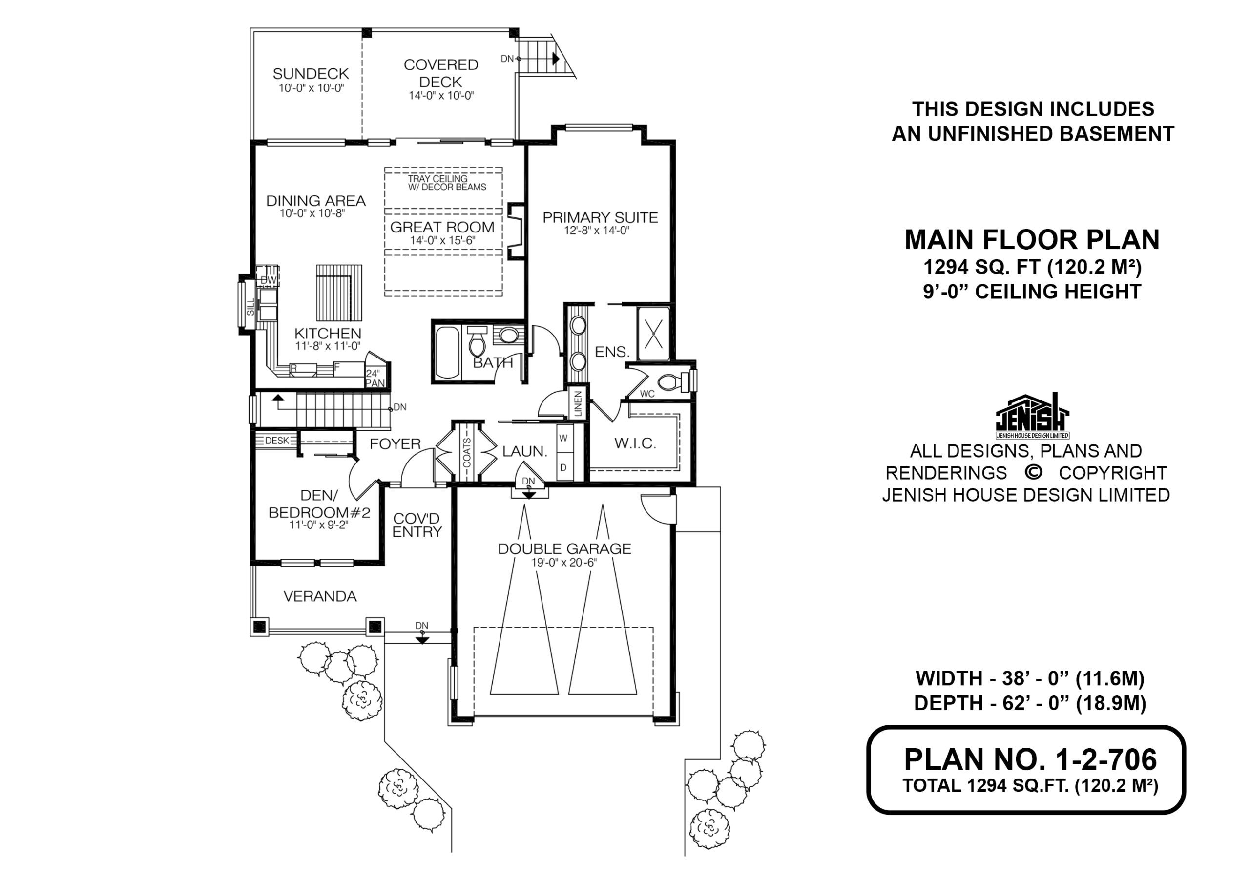 Floor plan for 1-2-706
