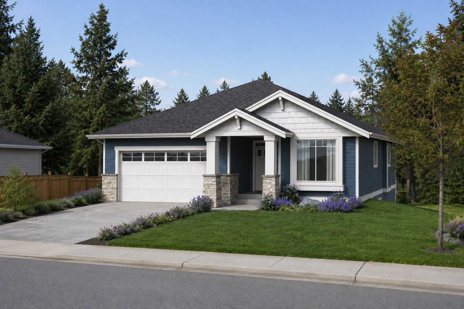 single family bc house design single level
