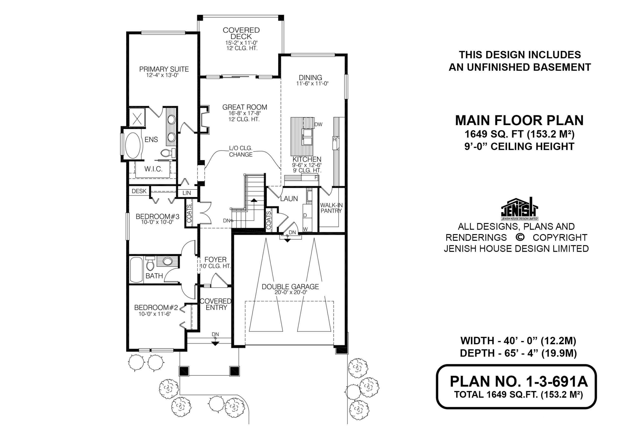 Floor plan for 1-3-691A