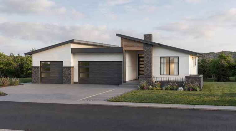 1-3-701 house plan – front rendering