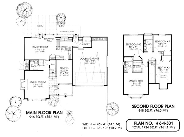 Floor plan for 6-4-301