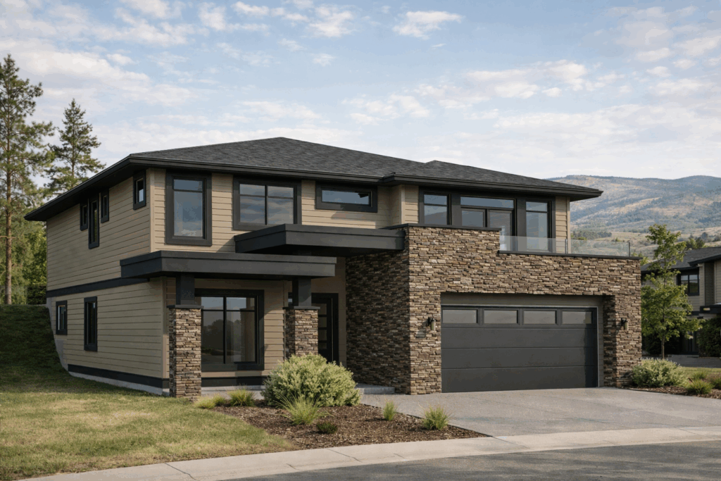 raised bungalow bc house design single family