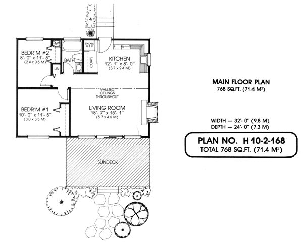 Floor plan for 10-2-168