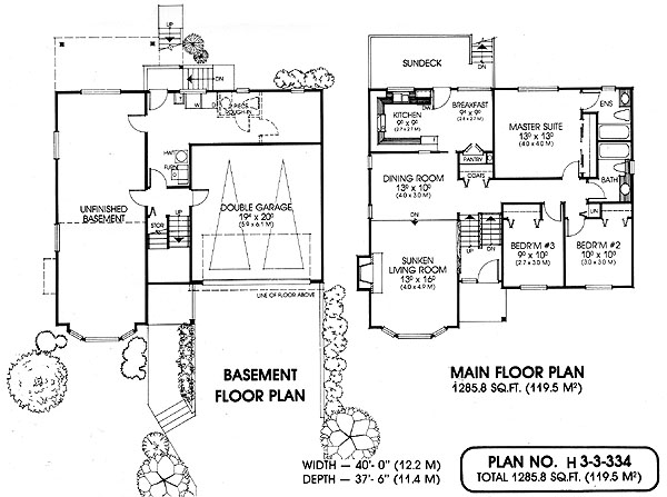 Floor plan for 3-3-334