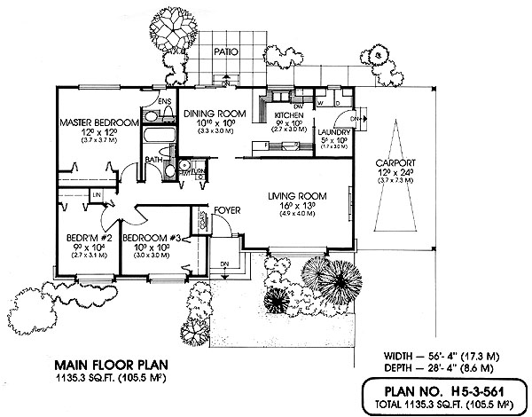 Floor plan for 5-3-561