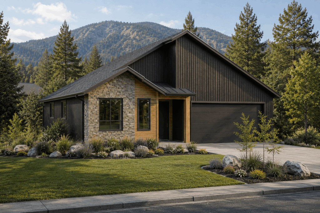 single family rancher house plan in british columbia