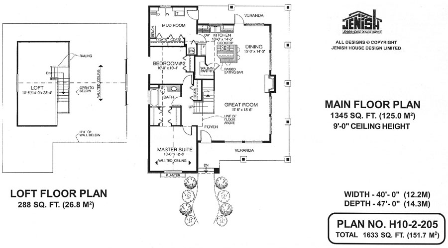 Floor plan for 10-2-205