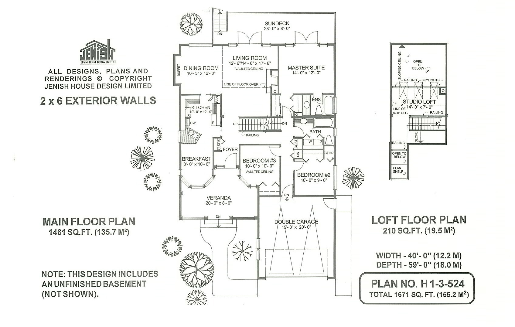 Floor plan for 1-3-524