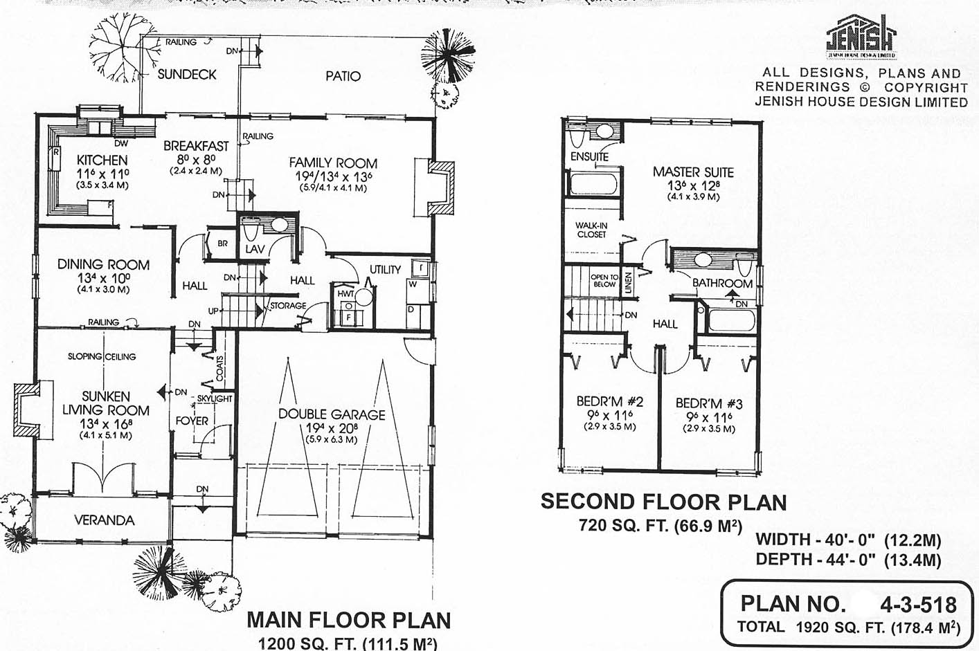 Floor plan for 4-3-518