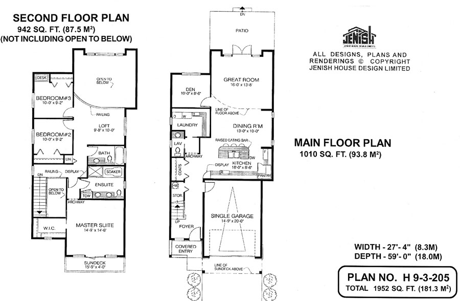 Floor plan for 9-3-205