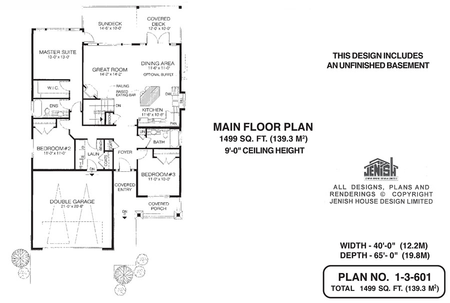 Floor plan for 1-3-601