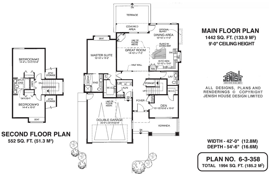Floor plan for 6-3-358