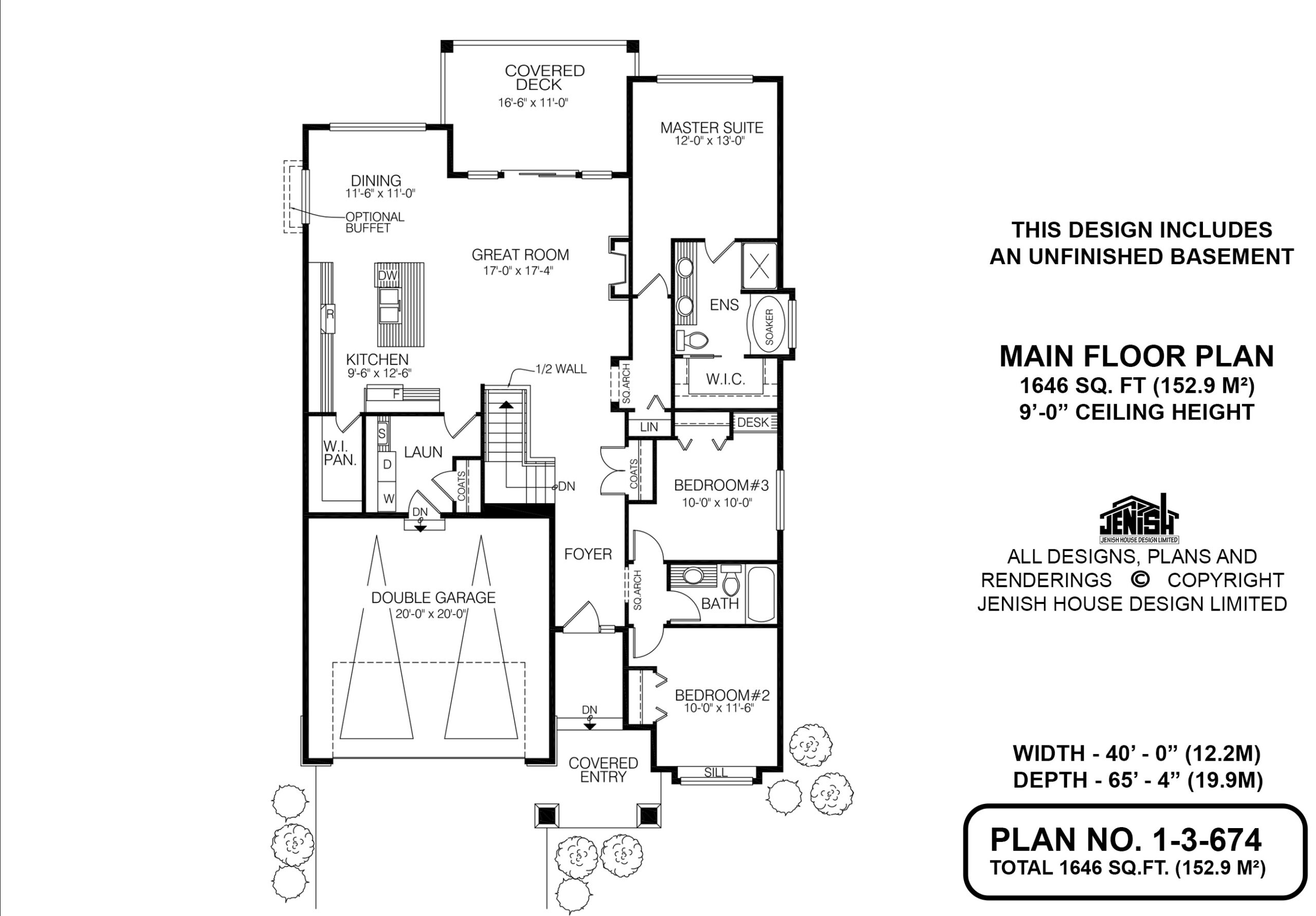 Floor plan for 1-3-674A