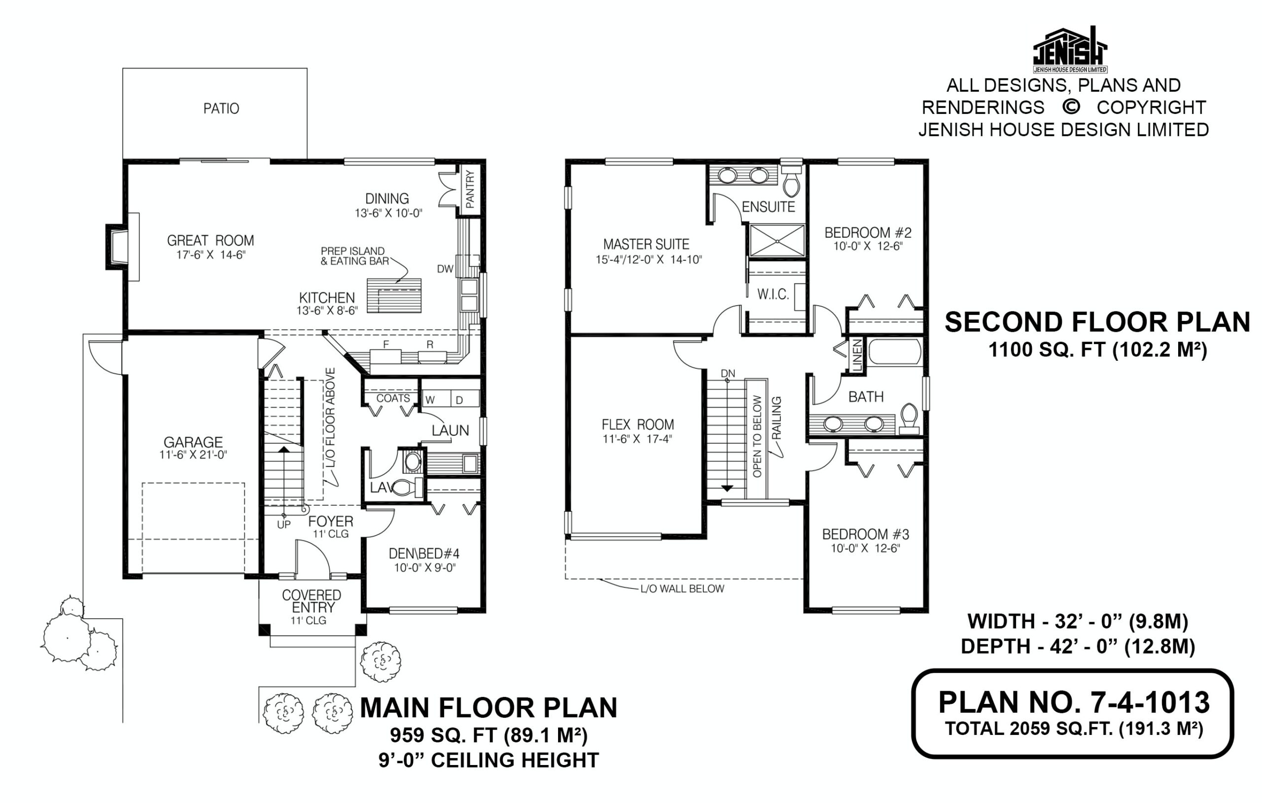 Floor plan for 7-4-1013