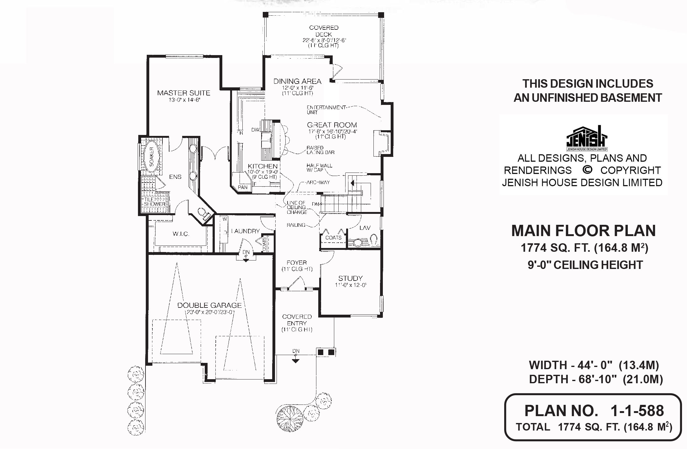 Floor plan for 1-1-588