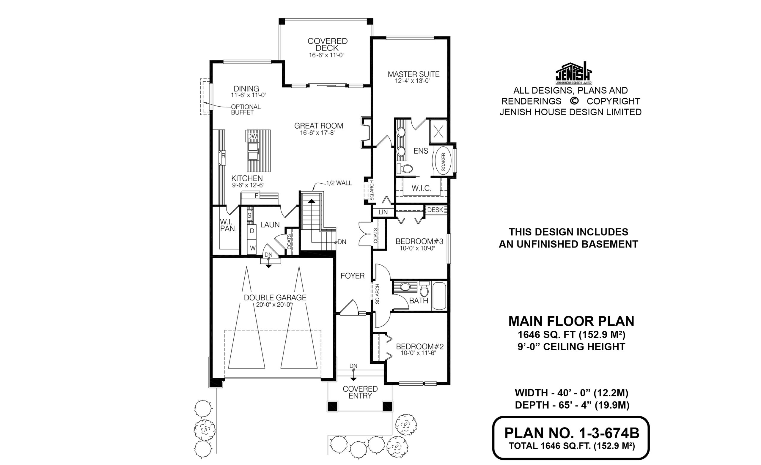 Floor plan for 1-3-674B