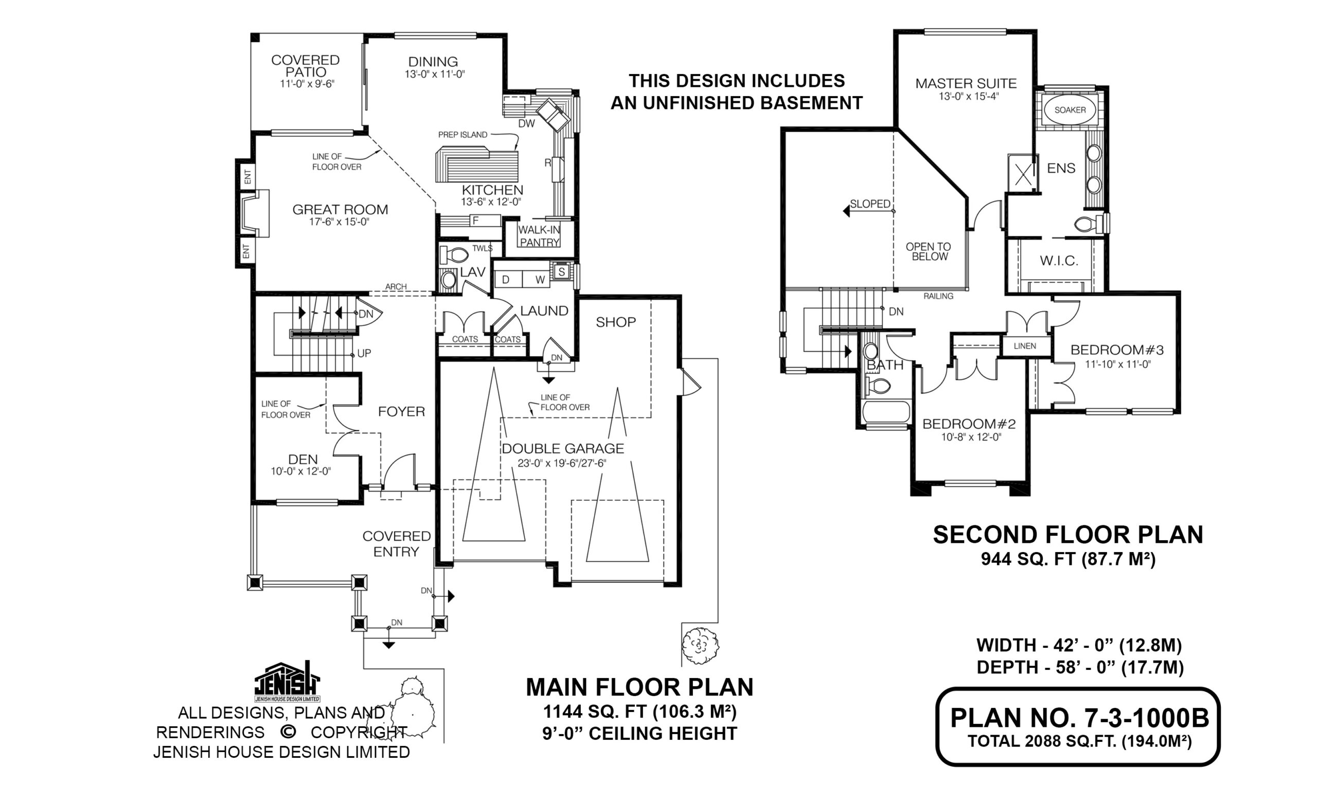 Floor plan for 7-3-1000B