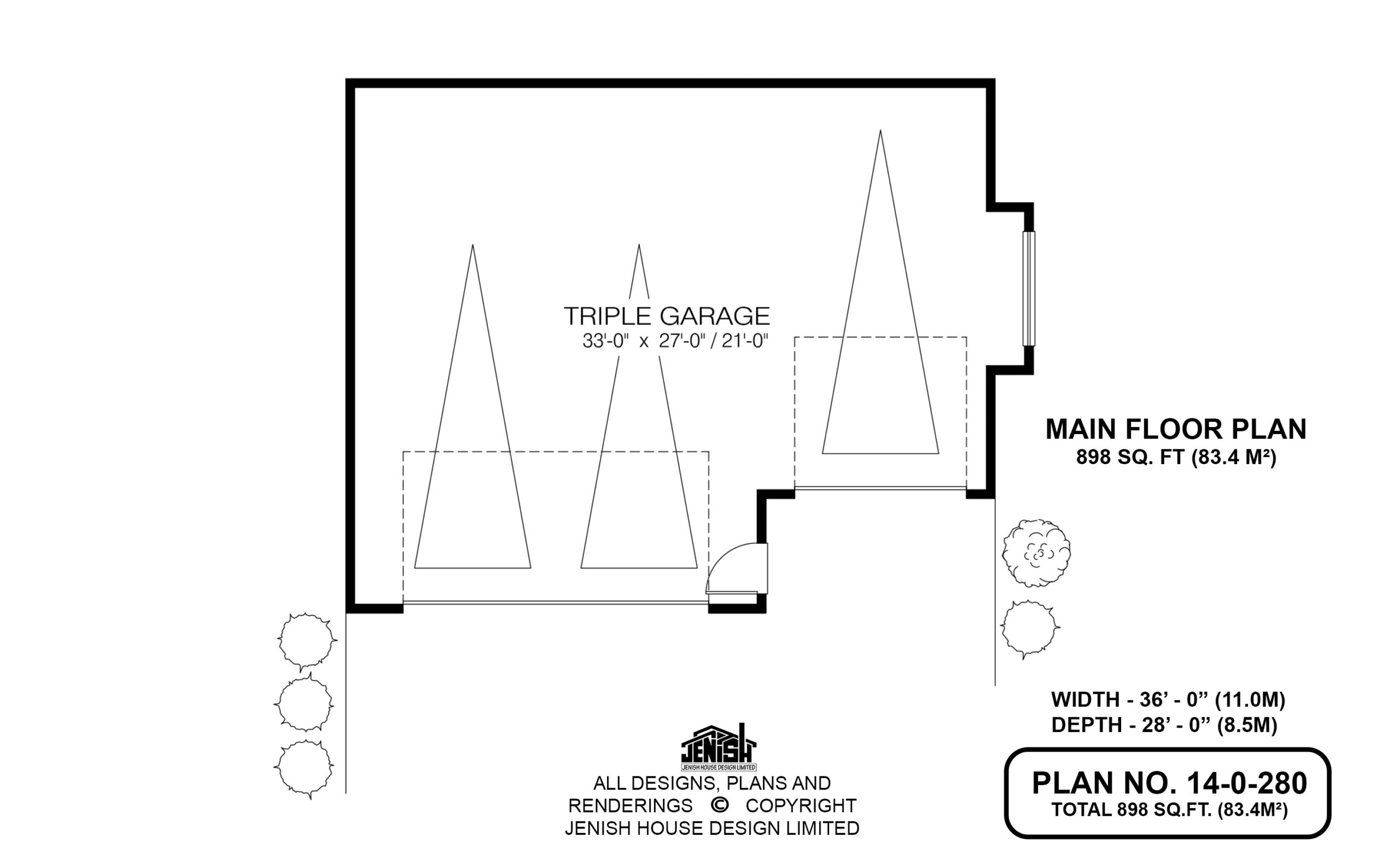 Floor plan for 14-0-280