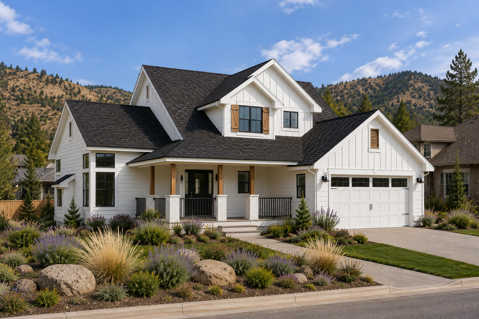 modern farmhouse house plan in canada