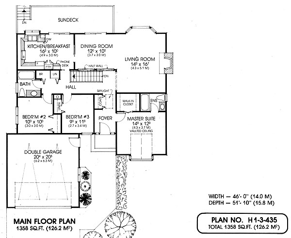 Floor plan for 1-3-435