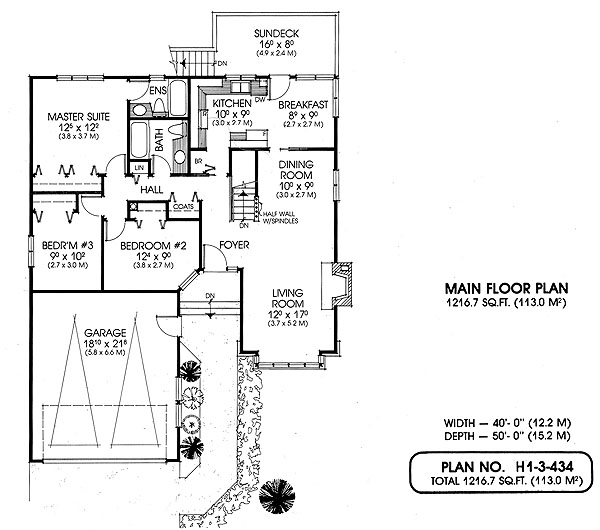 Floor plan for 1-3-434