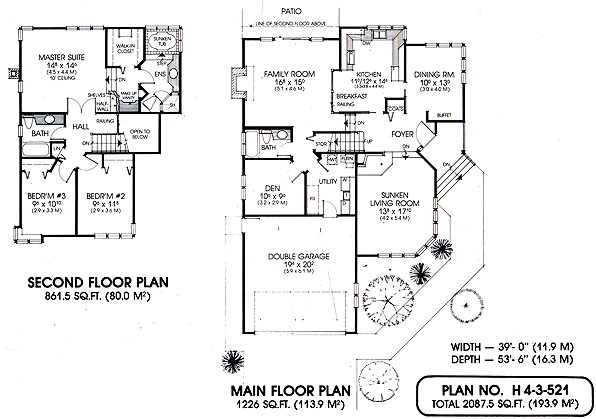 Floor plan for 4-3-521