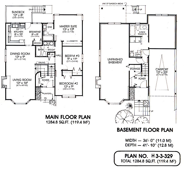 Floor plan for 3-3-329