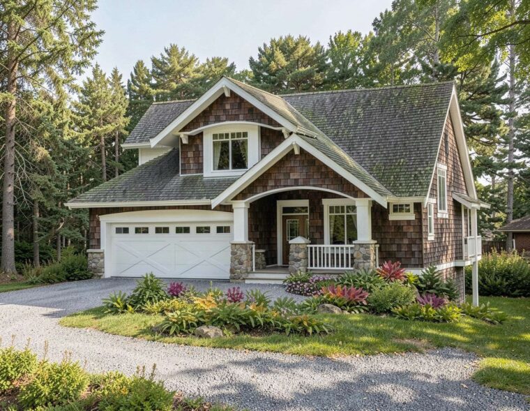 7-3-934A house plan – front rendering
