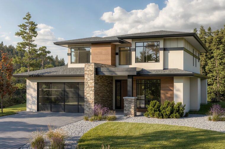 7-5-1007 house plan – front rendering
