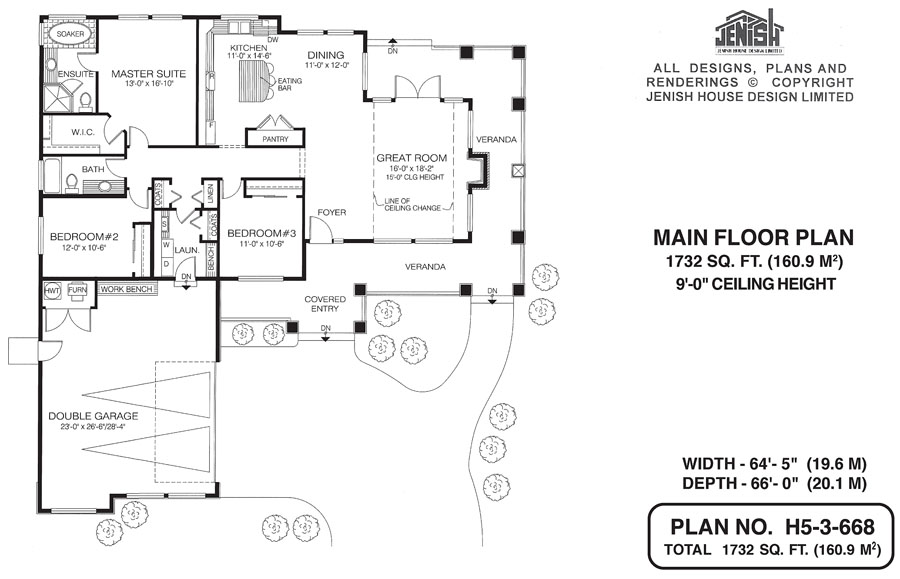 Floor plan for 5-3-668