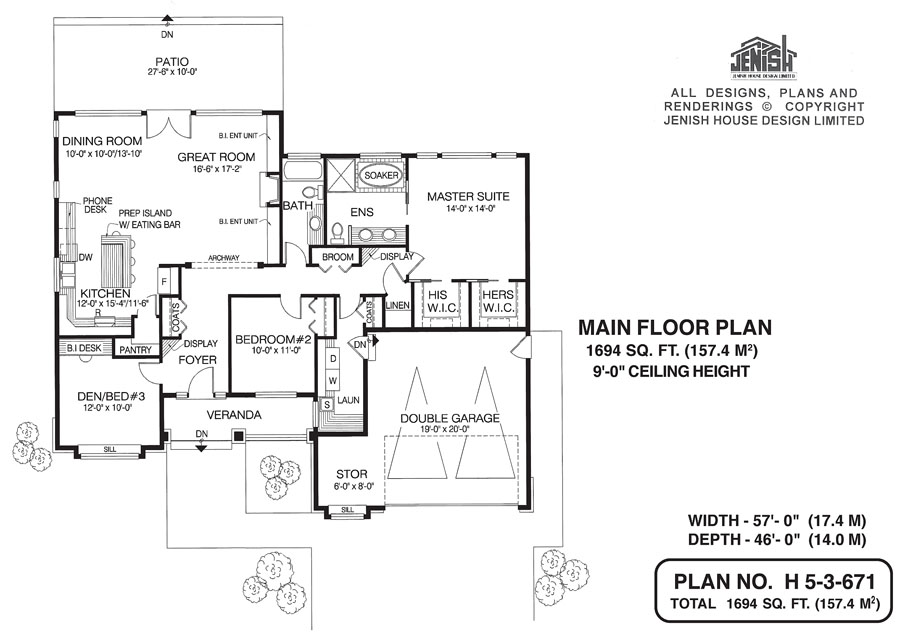 Floor plan for 5-3-671