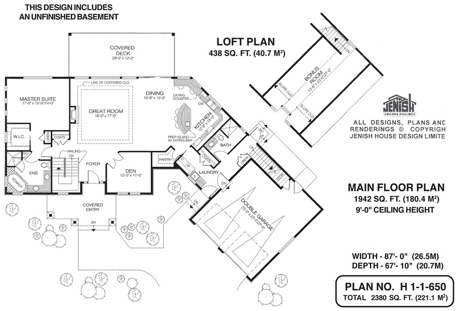 Floor plan for 1-1-650