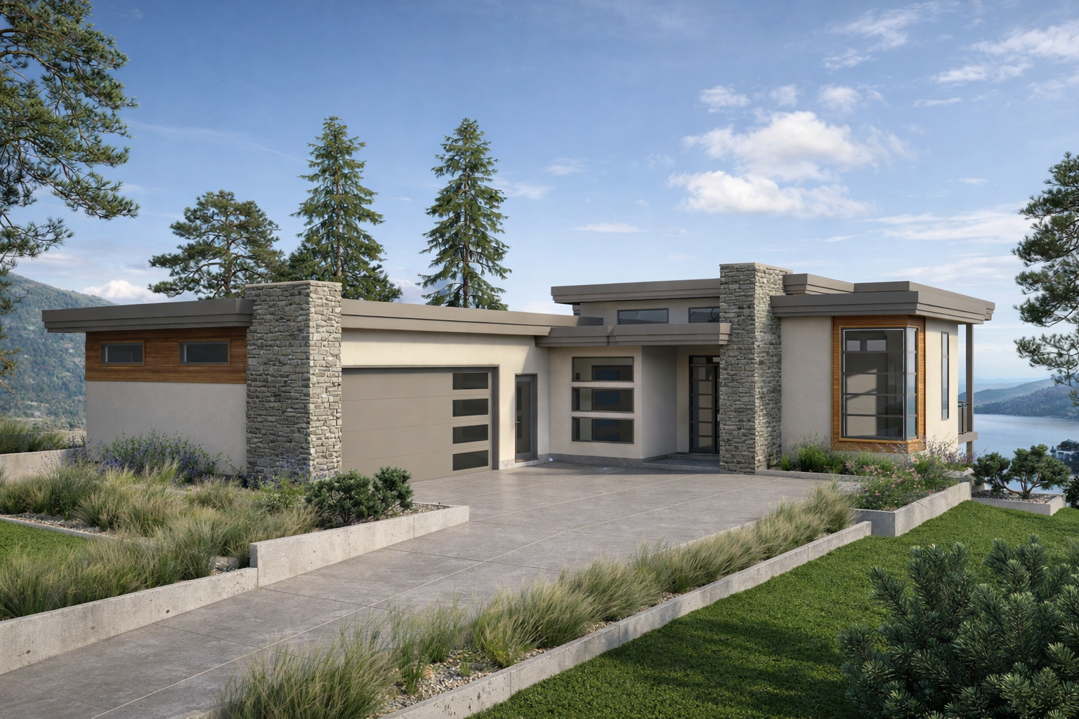 rancher home exterior BC-appropriate